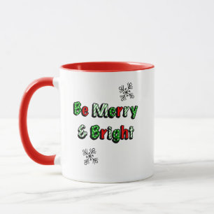 Taza Ser Navidades feriados y brillantes