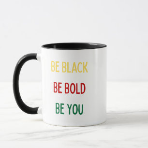 Taza Ser negro, negrita, negro