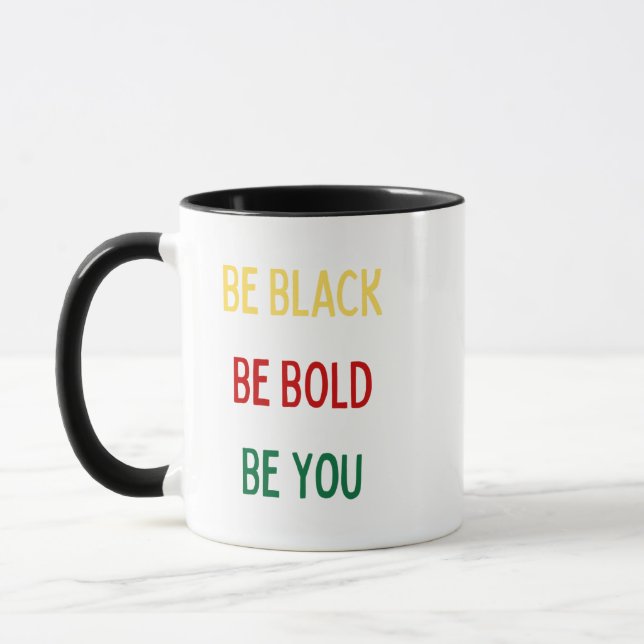Taza Ser negro, negrita, negro (Izquierda)