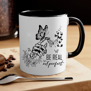 Taza Ser real no perfecto   obsequios de apreciación de
