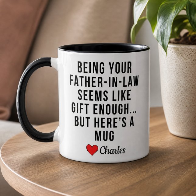 Taza Ser tu suegro parece ser un regalo suficiente (Subido por el creador)