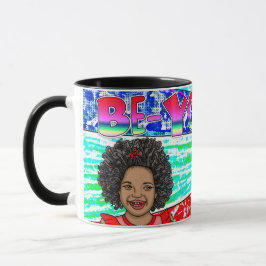 Taza Ser un pequeño Chica africano-estadounidense cansa