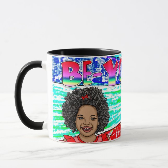 Taza Ser un pequeño Chica africano-estadounidense cansa (Izquierda)