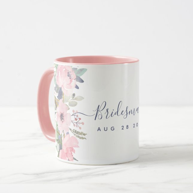 Taza ¿Serás BRIDESMAID MAID HONOR FLOWERGIRL? (Anverso izquierdo)