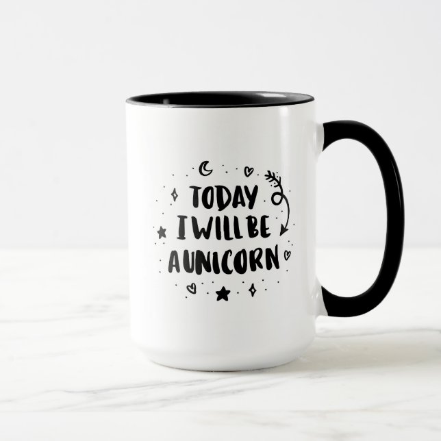 Taza Seré hoy un unicornio (Derecha)