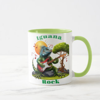 Taza Serenade de la puesta de sol de los reptil rocosos