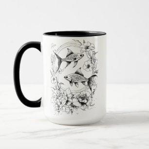 Taza Serene Koi Pond - 15 oz Combo Mug