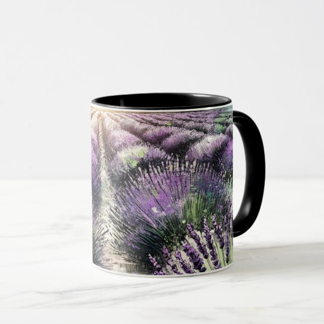 Taza Serenidad Flor de Lavanda (Anverso derecho)