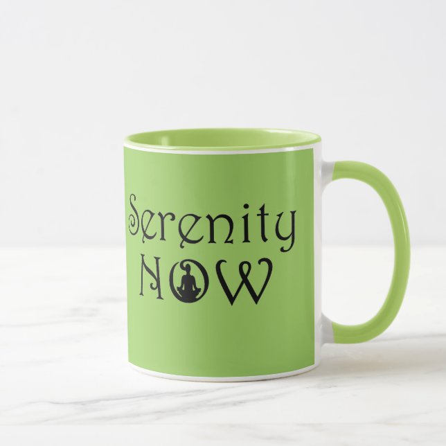 Taza Serenity Now Mug - Regalos Únicos De Yoga (Derecha)