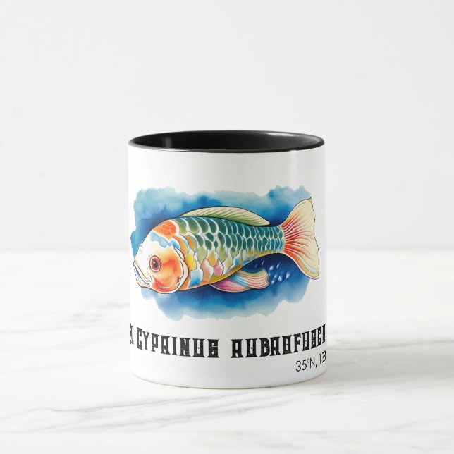 Taza Serie Acuarela: Pez Koi (Centro)
