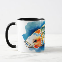 Serie Acuarela: Pez Koi