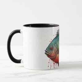 Taza Serie de Acuarela: Piraña