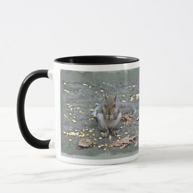 Taza Serie de ardillas grises (Izquierda)