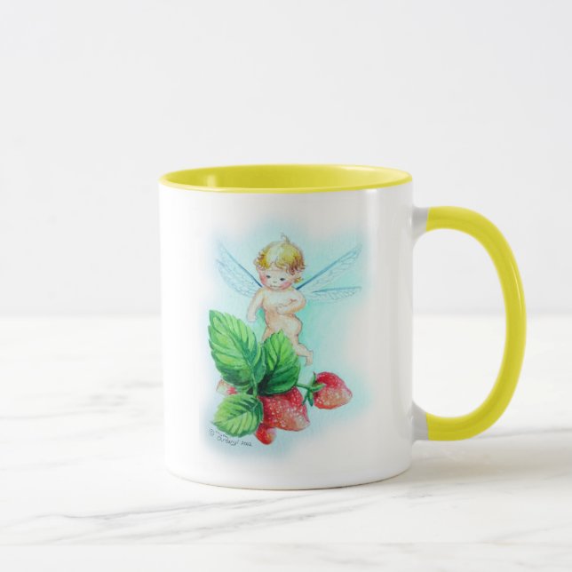 Taza Serie "fresas " de los bebés del jardín (Derecha)