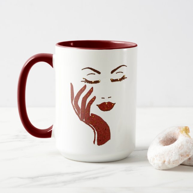 TAZA SERIE KEEP IT CUTE -ROJO (Con donut)