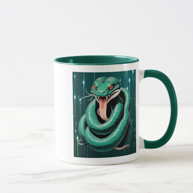 Taza Serpent Vert aux Yeux Rouges. (Derecha)