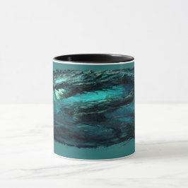 Taza Serpiente ciberpunk de bobina espectral oscura