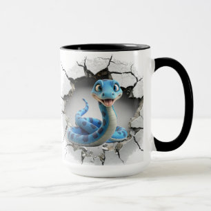 Taza Serpiente Cuta 3D