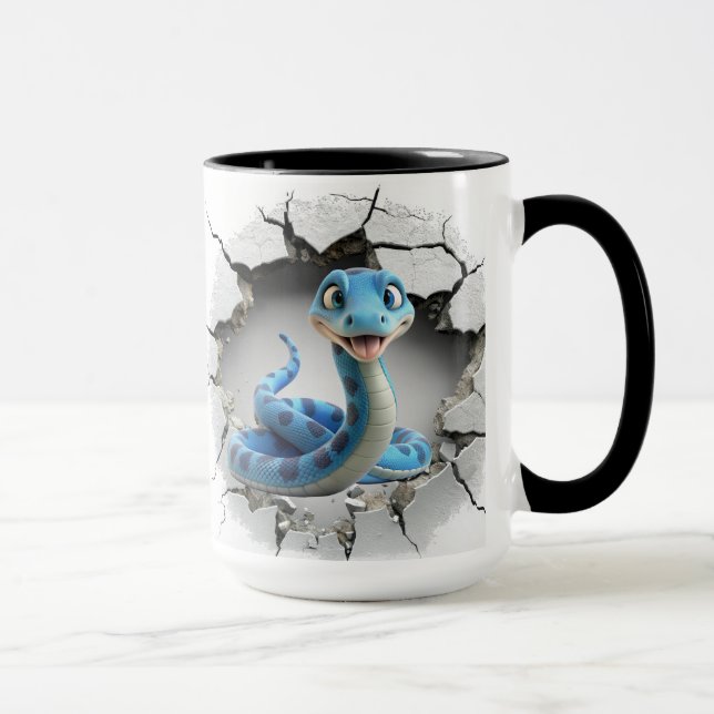 Taza Serpiente Cuta 3D (Derecha)