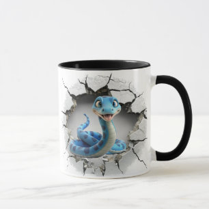 Taza Serpiente Cuta 3D
