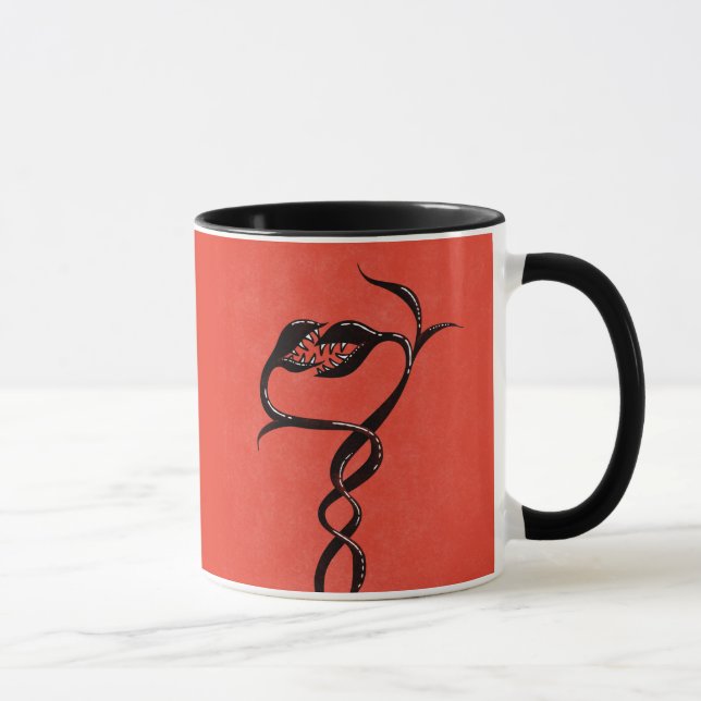 Taza Serpientes Góticas Rojo Y Negro (Derecha)