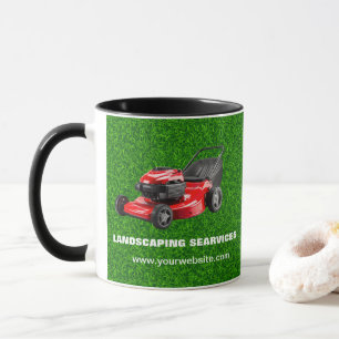 Taza Servicios de paisajismo Cuidado de césped y dise