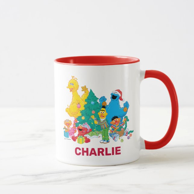 Taza Sesame Street | Amigos de Navidad (Derecha)