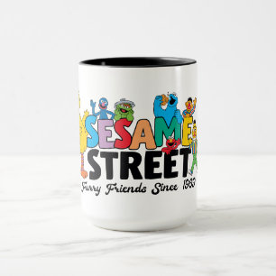 Taza Sesame Street   Amigos Peludos Desde 1969