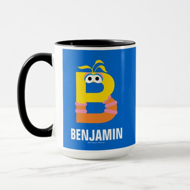 Taza Sesame Street | B es de Big Bird (Izquierda)