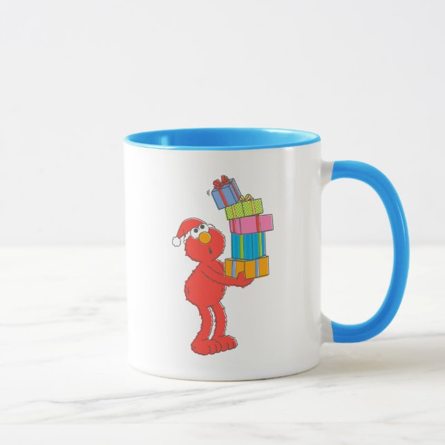 Taza Sesame Street | Elmo antiguo y regalos (Derecha)