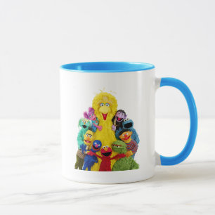 Taza Sesame Street Retrato Divertido de Amigos Colori