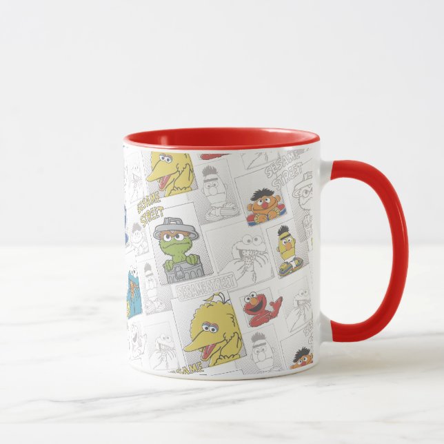 Taza Sesame StreetVintage Comic Pattern (Derecha)