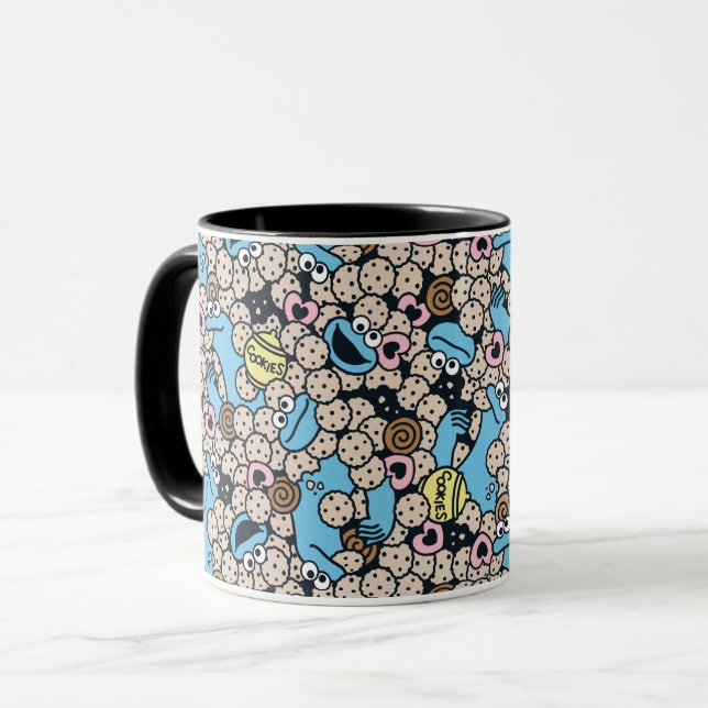 Taza Sésamo | Modelo de doodle de galletitas de galleti (Anverso izquierdo)