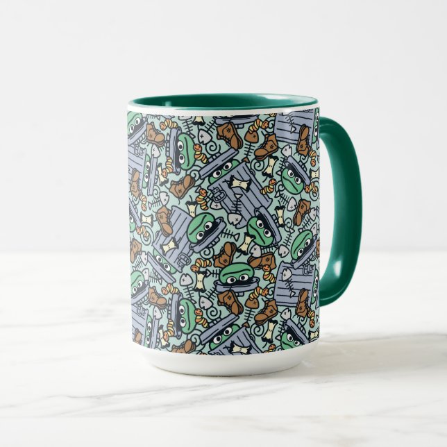 Taza Sésamo | Oscar el patrón de grupo (Anverso derecho)