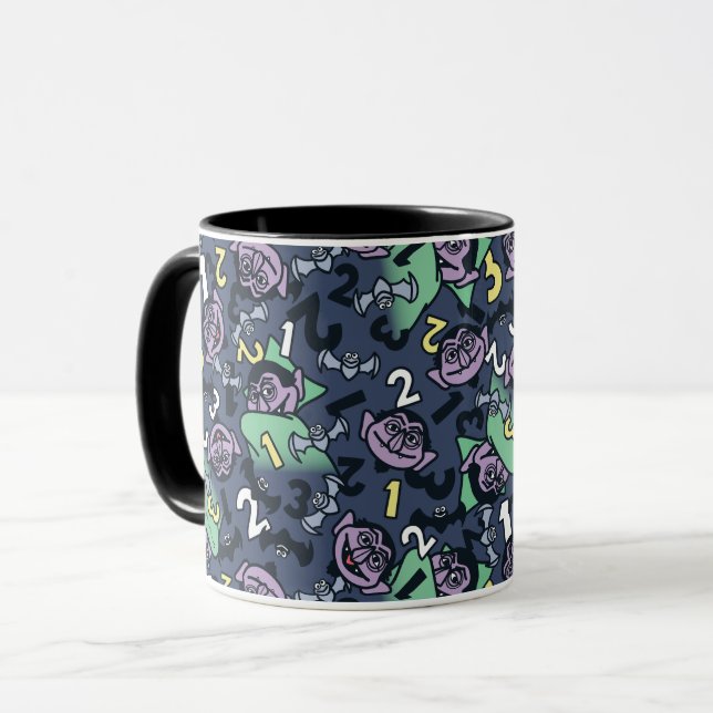 Taza Sésamo | Patrón de conde von Count Doodle (Anverso izquierdo)