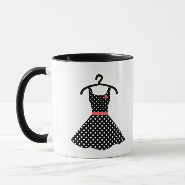 Taza Sesenta años, vestido (Izquierda)