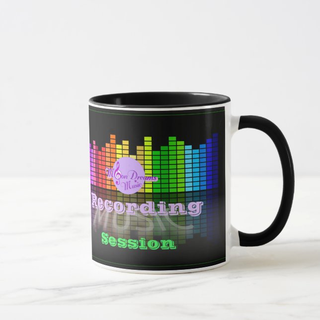 Taza Sesión de grabación de música MoonDreams Ringer Mu (Derecha)