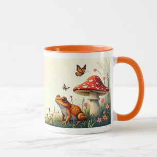 Taza Seta Cottagecore y Rana