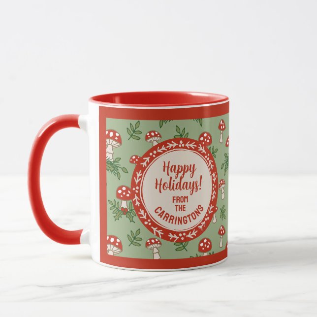 Taza Setas Alegres Personalizadas (Izquierda)