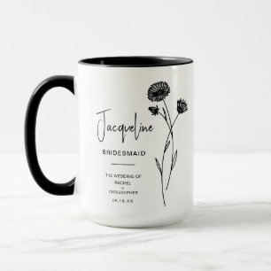 Taza Setiembre, dama de honor   Aster Birth Flower