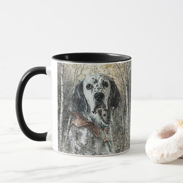Taza Setter Inglés  (Con donut)