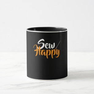Taza Sew Happy Regalos divertidos que acallan a Lover
