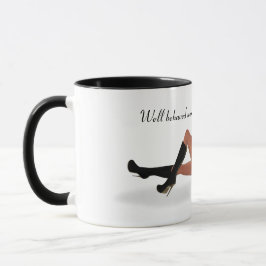 Taza Sexy Brunette Pinup Chica Coffee Sleeping Mug