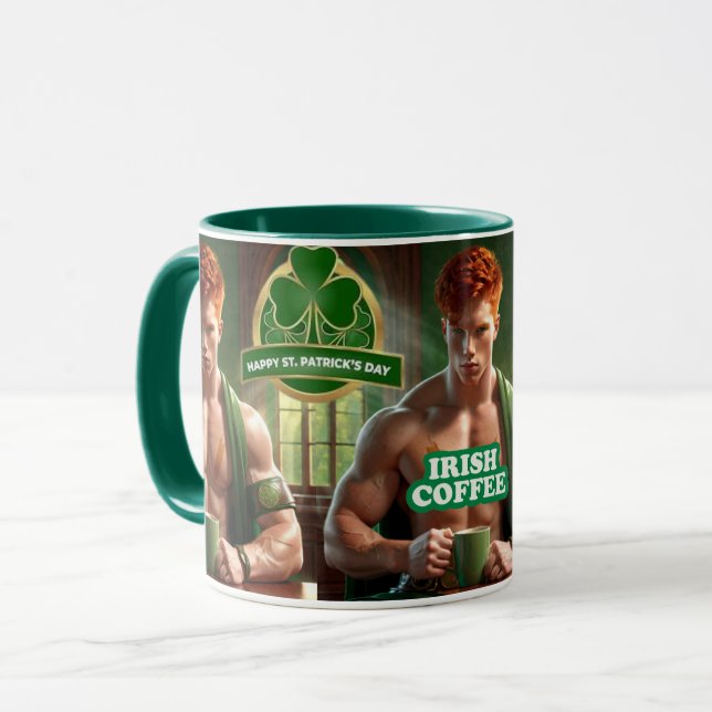 Taza Sexy St. Patrick's Day Irish Coffee Gift (Anverso izquierdo)