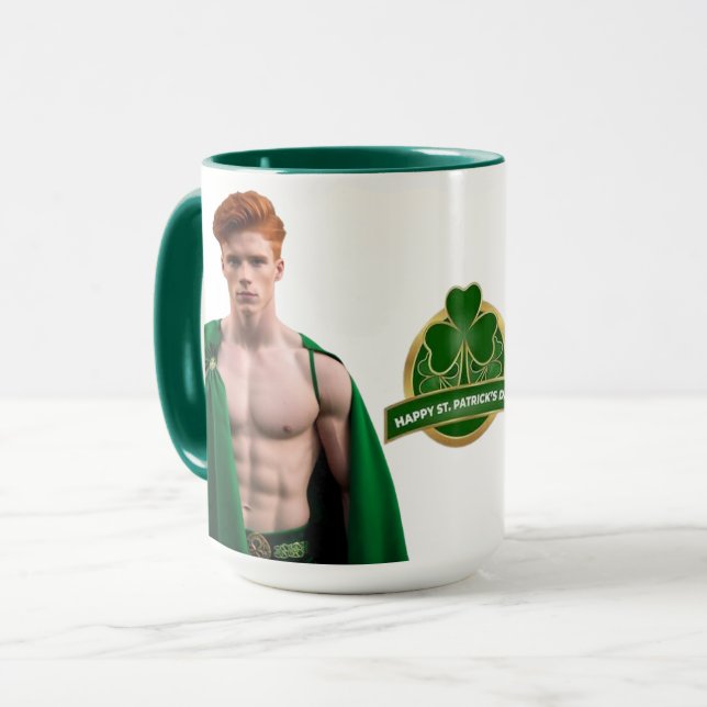 Taza Sexy St. Patrick's Day Irish Stud Coffee (Anverso izquierdo)