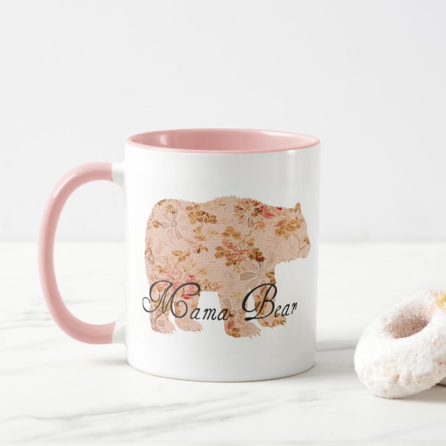 Taza Shabby Chic Mama Bear (Con donut)