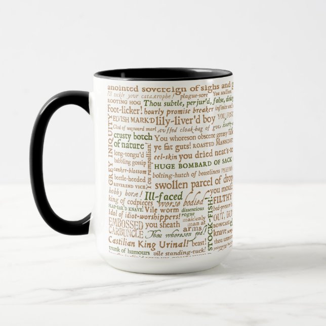 Taza Shakespeare Insults Collection (Izquierda)