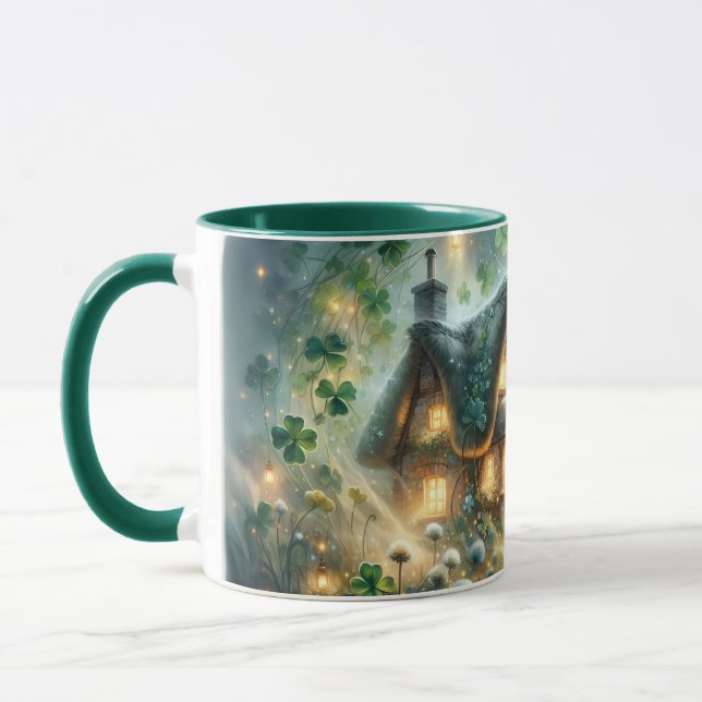 Taza Shamrock Fairy Cottage Glow (Izquierda)