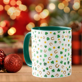 Taza Shamrock fondo café Mug