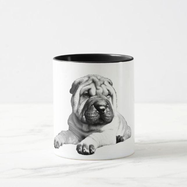 Taza Shar Pei Black and White Mug (Centro)